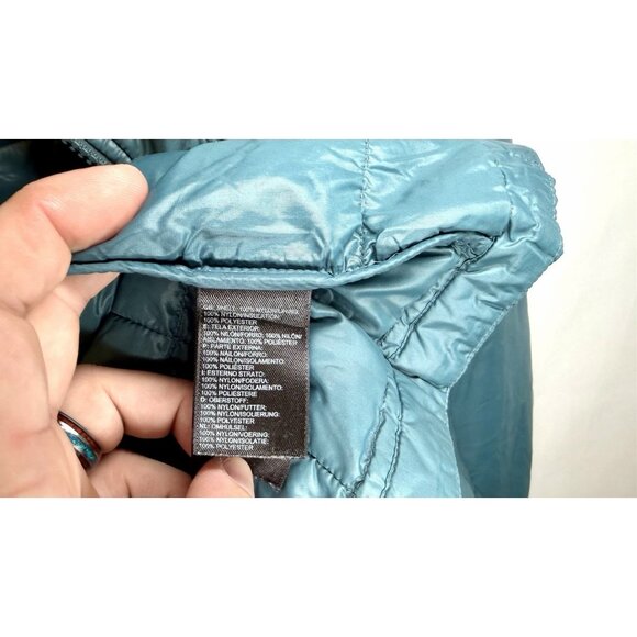 Men’s The North Face Thermoball Full Zip Long Sleeve Quilted Puff Green Jacket S - Picture 8 of 15